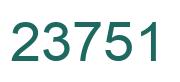 Number 23751 green image