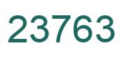 Number 23763 green image
