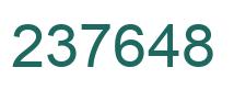Number 237648 green image
