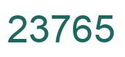 Number 23765 green image