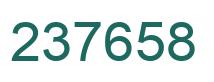 Number 237658 green image