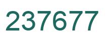 Number 237677 green image
