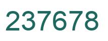 Number 237678 green image