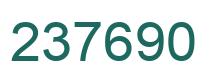 Number 237690 green image
