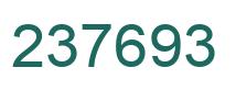 Number 237693 green image