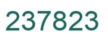 Number 237823 green image
