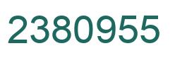 Number 2380955 green image