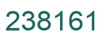 Number 238161 green image