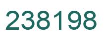 Number 238198 green image