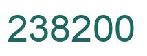 Number 238200 green image