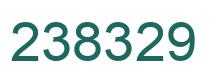Number 238329 green image