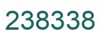 Number 238338 green image