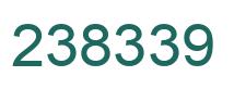 Number 238339 green image