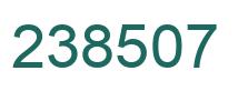 Number 238507 green image