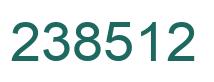 Number 238512 green image
