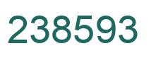 Number 238593 green image