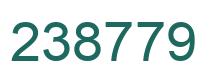 Number 238779 green image