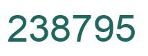 Number 238795 green image