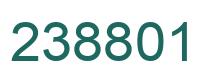 Number 238801 green image