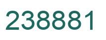 Number 238881 green image