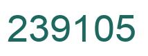 Number 239105 green image