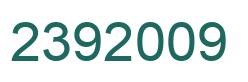 Number 2392009 green image