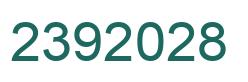Number 2392028 green image