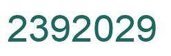 Number 2392029 green image