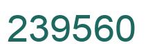 Número 239560 imagen verde