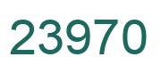 Number 23970 green image