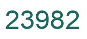 Number 23982 green image