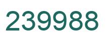 Number 239988 green image