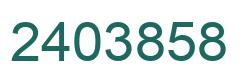 Number 2403858 green image