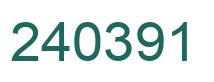 Número 240391 imagen verde