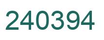 Número 240394 imagen verde