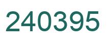 Número 240395 imagen verde