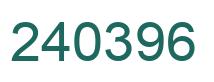 Número 240396 imagen verde