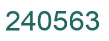 Número 240563 imagen verde