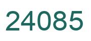 Number 24085 green image