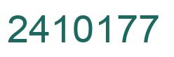Número 2410177 imagen verde