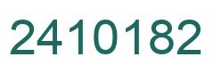 Número 2410182 imagen verde