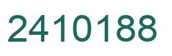 Number 2410188 green image