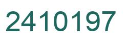 Número 2410197 imagen verde