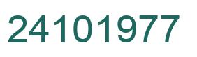 Number 24101977 green image