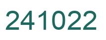Número 241022 imagen verde
