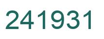 Número 241931 imagen verde
