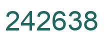 Number 242638 green image