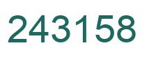 Número 243158 imagen verde