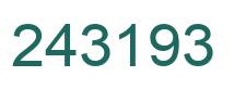 Número 243193 imagen verde