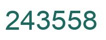 Número 243558 imagen verde